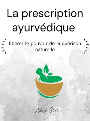 cover image of La prescription ayurvédique